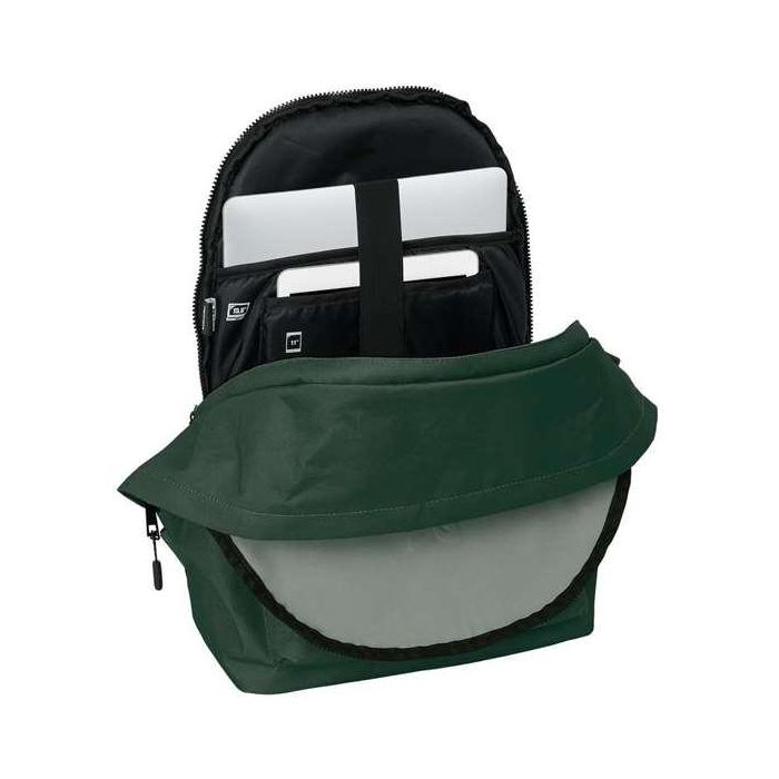 Safta Mochila Doble para Portátil 15,6"+USB Munich Básicos Verde 31x44x18 cm 13 Safta Mochila Doble para Portátil 15,6"+USB Munich Básicos Verde 31x44x18 cm 13