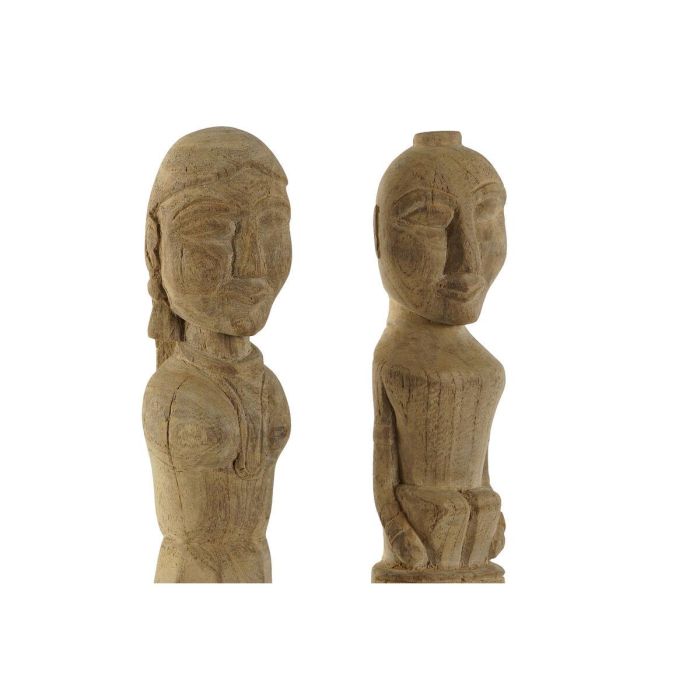 Estatua Item Home DKD Home Decor Natural 7.5 x 50 x 7.5 cm Set de 2 4