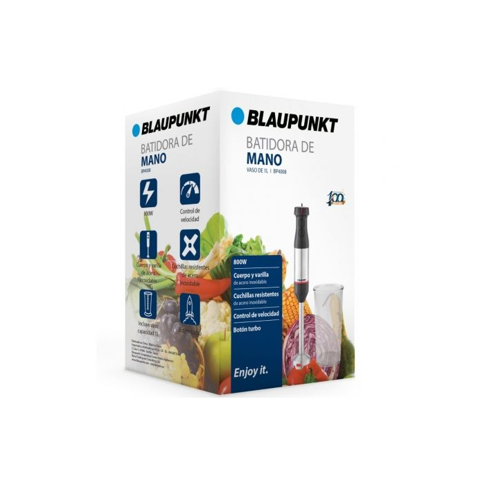 Batidora de mano Blaupunkt BP4008/ 800W/ Capacidad 1L 2