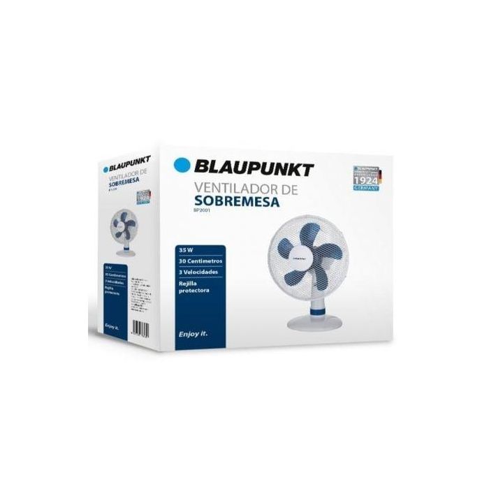 Ventilador de Sobremesa Blaupunkt BP2001/ 35W/ 5 Aspas 30cm/ 3 velocidades 1