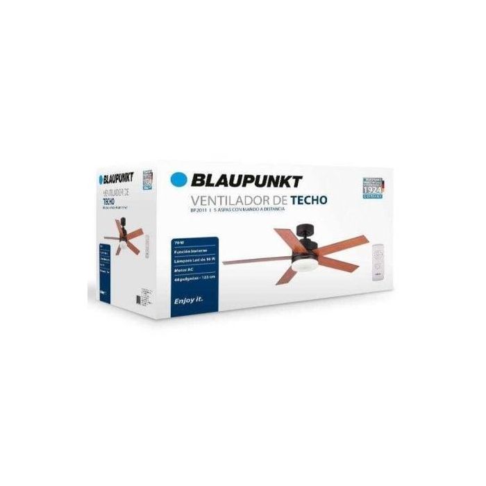 Ventilador de Techo Blaupunkt BP2011/ 70W/ 5 Aspas 122cm 2 Ventilador de Techo Blaupunkt BP2011/ 70W/ 5 Aspas 122cm 2