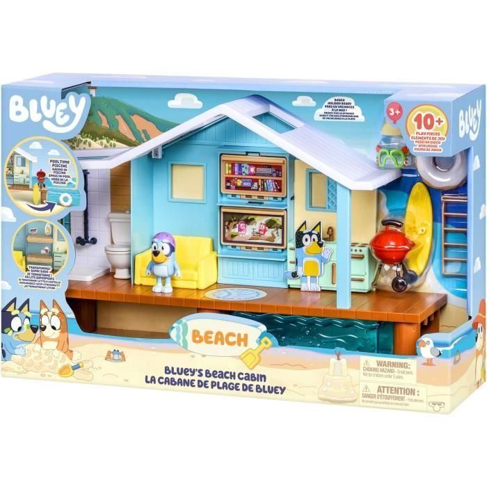 Bluey's Beach Hut - BLUEY - Playset con figura exclusiva y más de 10 accesorios 3