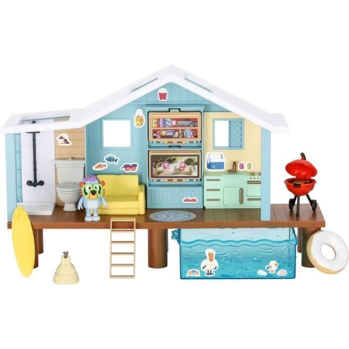 Bluey's Beach Hut - BLUEY - Playset con figura exclusiva y más de 10 accesorios 4