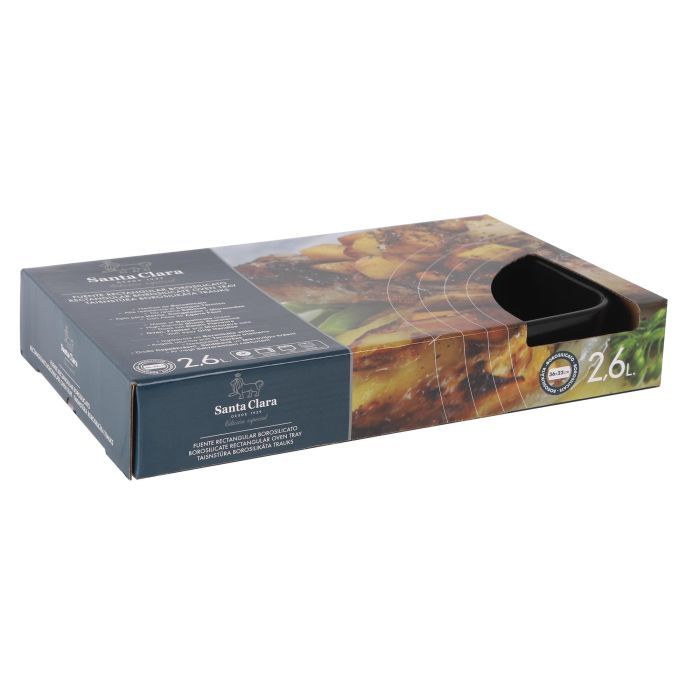 Fuente rectangular para horno de borosilicato 2.6L - Inde (2 Unidades) 6