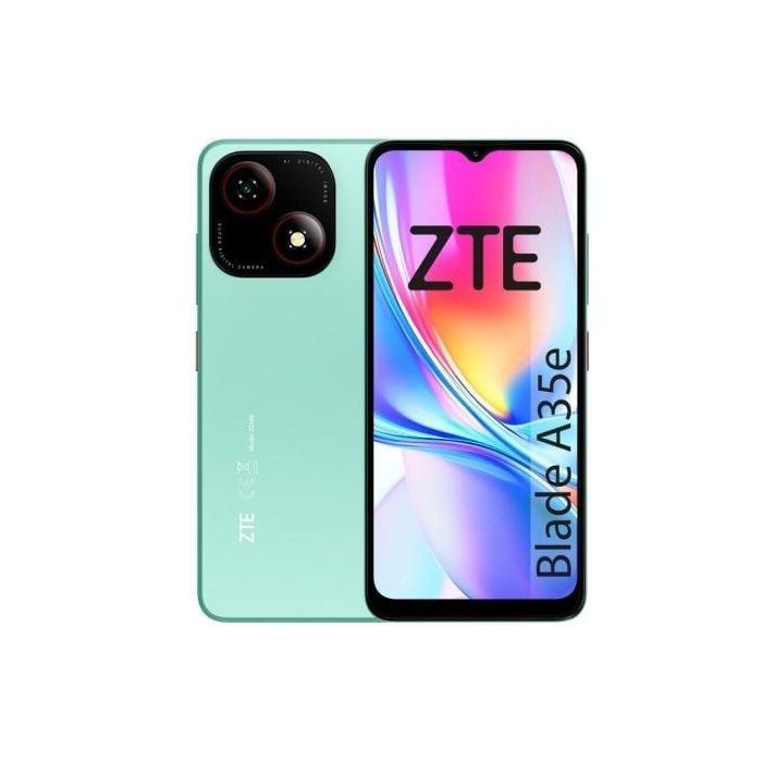 ZTE P963F66-G Smartphone Blade A35E, 2+2GB RAM, 32GB Almacenamiento, Pantalla 6.52" HD 90Hz, 5000mAh, Android 14 Go, 4G - Verde