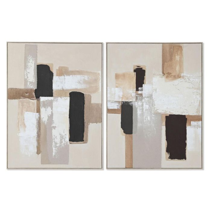 Cuadro Home ESPRIT Blanco Negro Beige Abstracto Moderno 92 x 3,8 x 122 cm 92 x 4 x 122 cm (2 Unidades) Cuadro Home ESPRIT Blanco Negro Beige Abstracto Moderno 92 x 3,8 x 122 cm 92 x 4 x 122 cm (2 Unidades)
