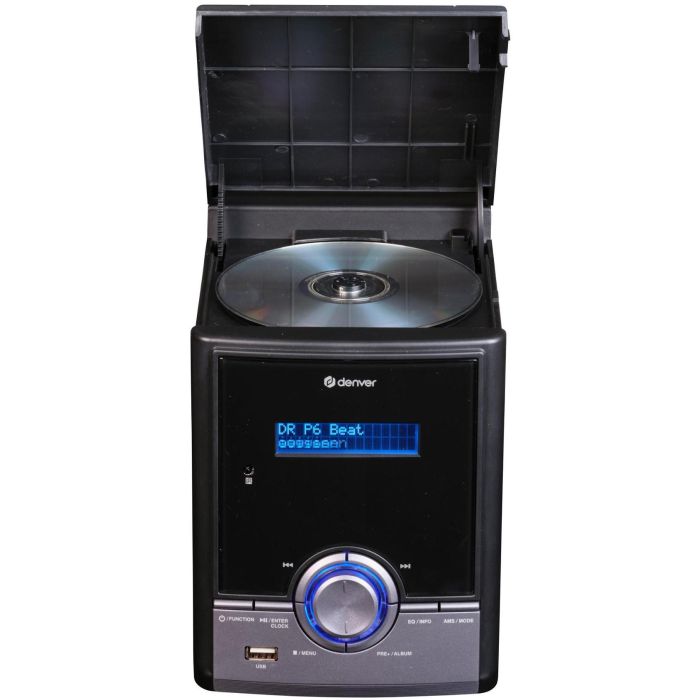 Denver MDA-285 Minicadena de música DAB/FM con Bluetooth, CD-Player y USB, Negro, 50W 4