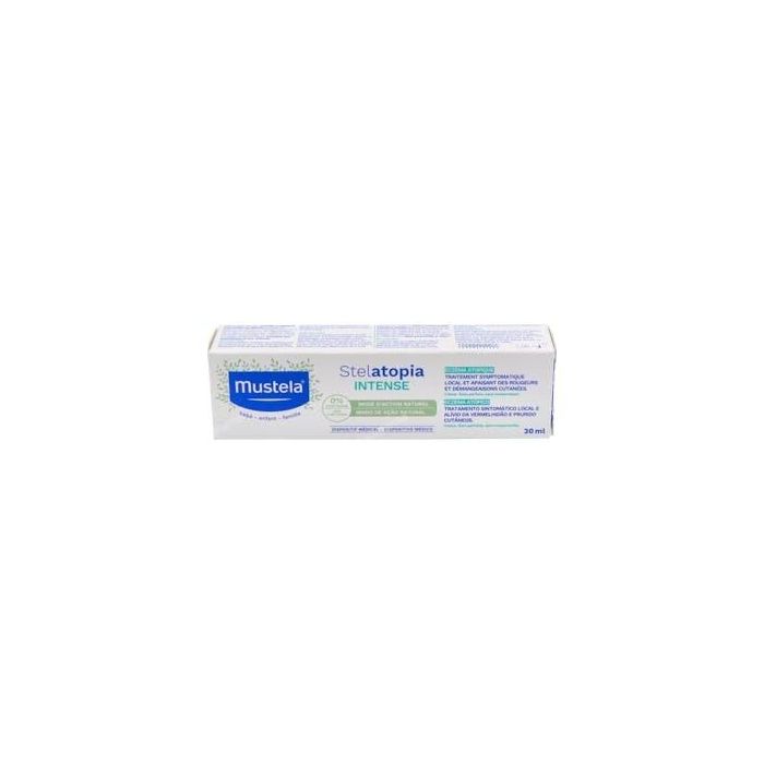 Mustela STELATOPIA INTENSE Crema Hidratante Corporal para Dermatitis Atópica, Eritema y Picor en Bebés, Niños y Adultos Sin Fragancia 30 ml