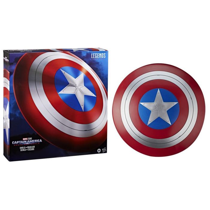 Hasbro F0764 Escudo Capitán América Réplica 1:1 Marvel Legends Premium 60 cm Coleccionable para Exhibición o Cosplay Adultos 1