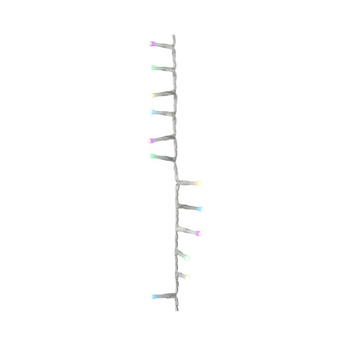 Guirnalda led multicolor exterior 11 m rosa, azul y verde 1