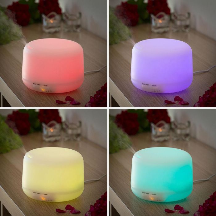 Humidificador Difusor de Aromas con LED Multicolor Steloured InnovaGoods 4 Humidificador Difusor de Aromas con LED Multicolor Steloured InnovaGoods 4