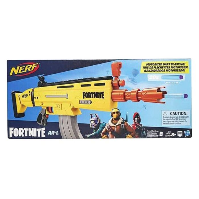 Pistola de Dardos Nerf Fornite Ar-l Hasbro 6158E Amarillo 0 Pistola de Dardos Nerf Fornite Ar-l Hasbro 6158E Amarillo 0