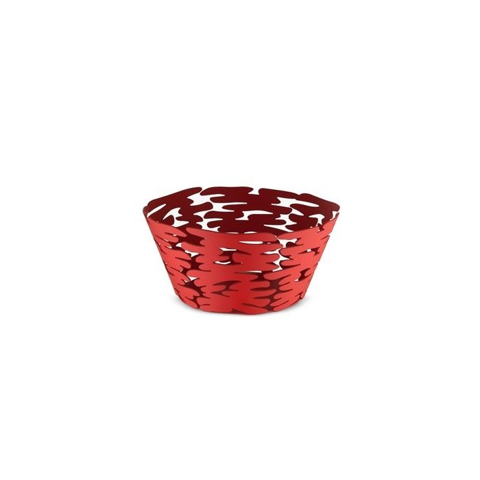 Barket Cesto Redondo Acero Y Resina Rojo 21Cm ALESSI BM10/21 R