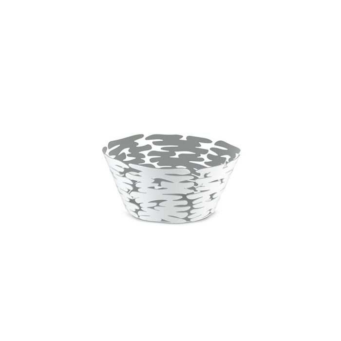 Barket Cesto Redondo Acero Y Resina Blanco 21Cm ALESSI BM10/21 W