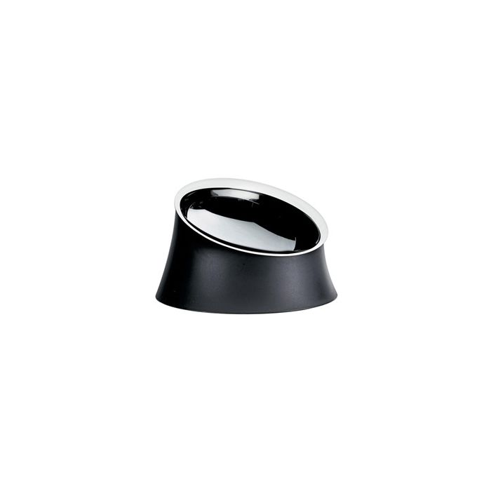 Wowl Comedero Perros Acero Y Resina Negro 21Cm ALESSI BM13/21 B