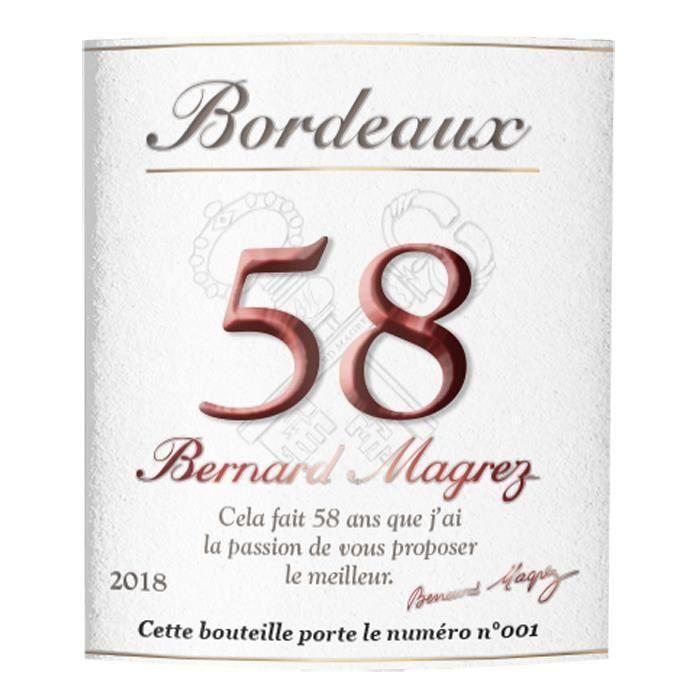 Bernard Magrez 58 2018 AOP Bordeaux - Vino tinto Bordeaux 1