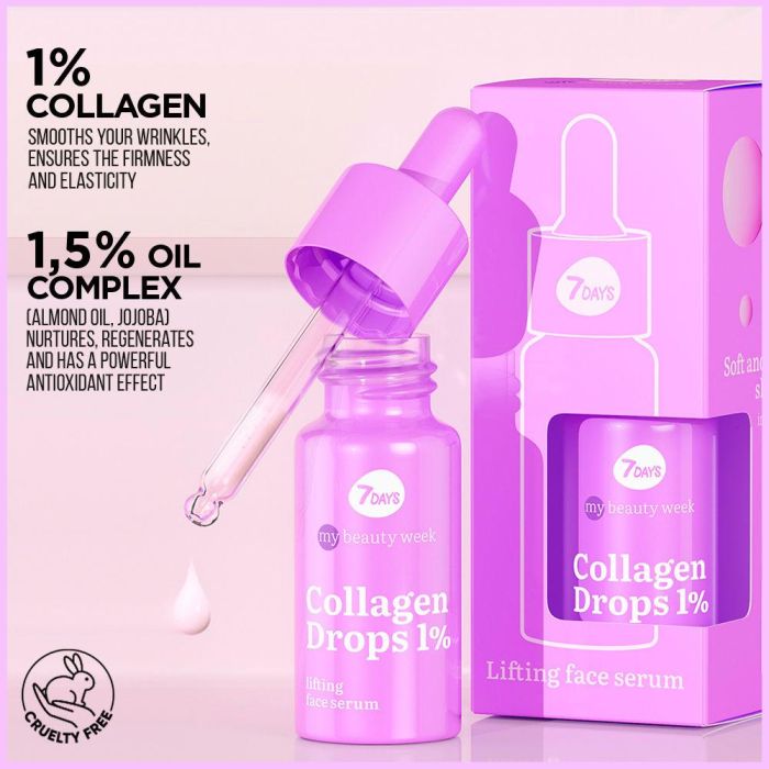 7DAYS COLLAGEN DROPS serum facial lifting efecto reafirmante hidratante 20 ml 1