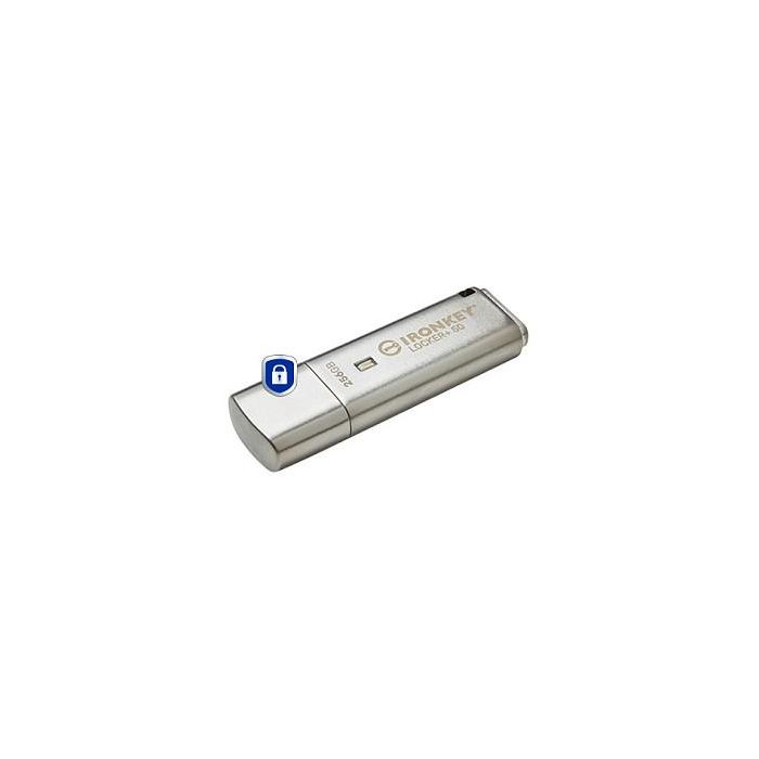 Kingston IronKey 256GB USB 3.2 Gen 1, 145 MB/s Lectura, Encriptación AES 256-bit, Plata 1