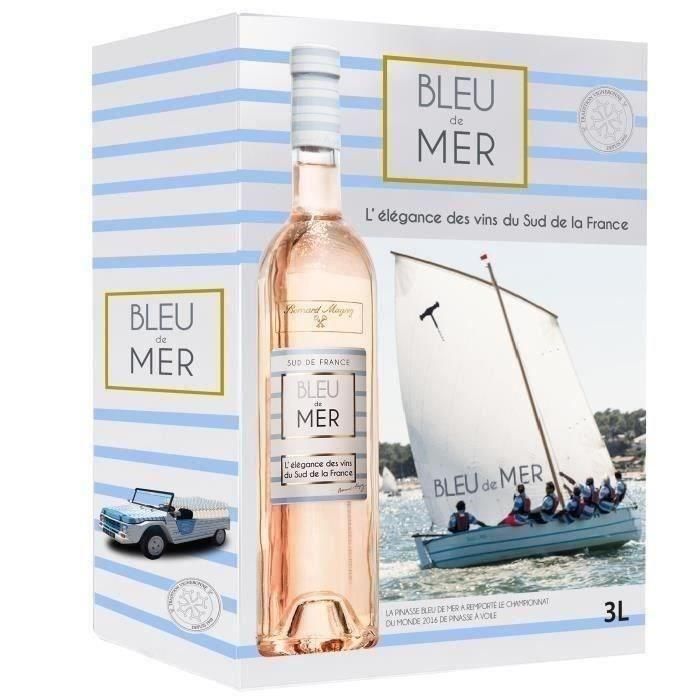 BIB 3L Bernard Magrez Bleu de Mer IGP Pays d'Oc - vino rosado de Languedoc-Rosellón