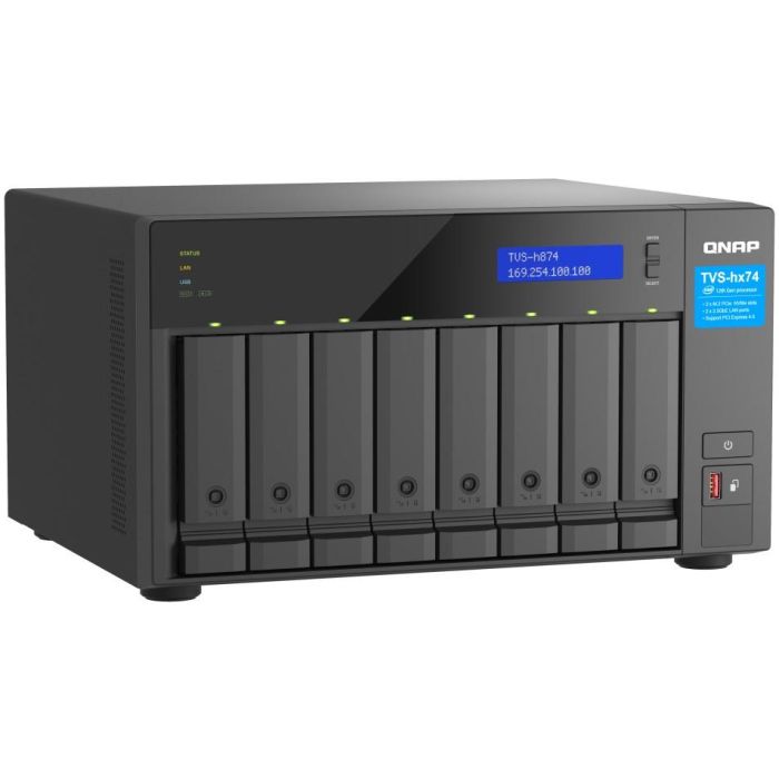 QNAP TVS-H874X-I9-64G NAS 8-Bahías QuTS hero Intel Core i9-12900 16-core 64GB RAM DDR4 2 QNAP TVS-H874X-I9-64G NAS 8-Bahías QuTS hero Intel Core i9-12900 16-core 64GB RAM DDR4 2