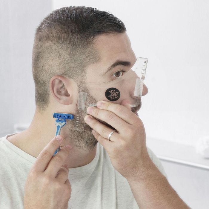 Plantilla para Afeitado de Barba Hipster Barber InnovaGoods 5 Plantilla para Afeitado de Barba Hipster Barber InnovaGoods 5