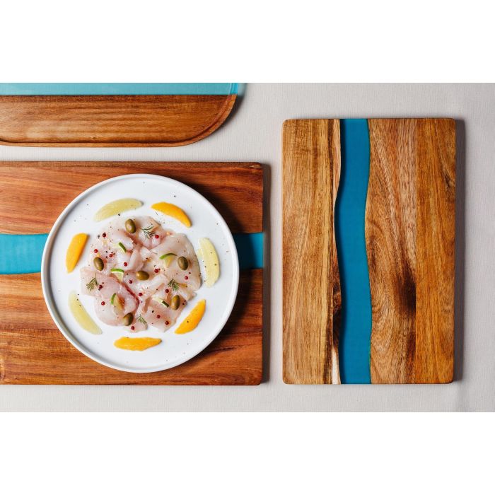 Molinillo de sal - BISETTI - POSITANO - 13 cm - Acacia / Resina azul 1 Molinillo de sal - BISETTI - POSITANO - 13 cm - Acacia / Resina azul 1