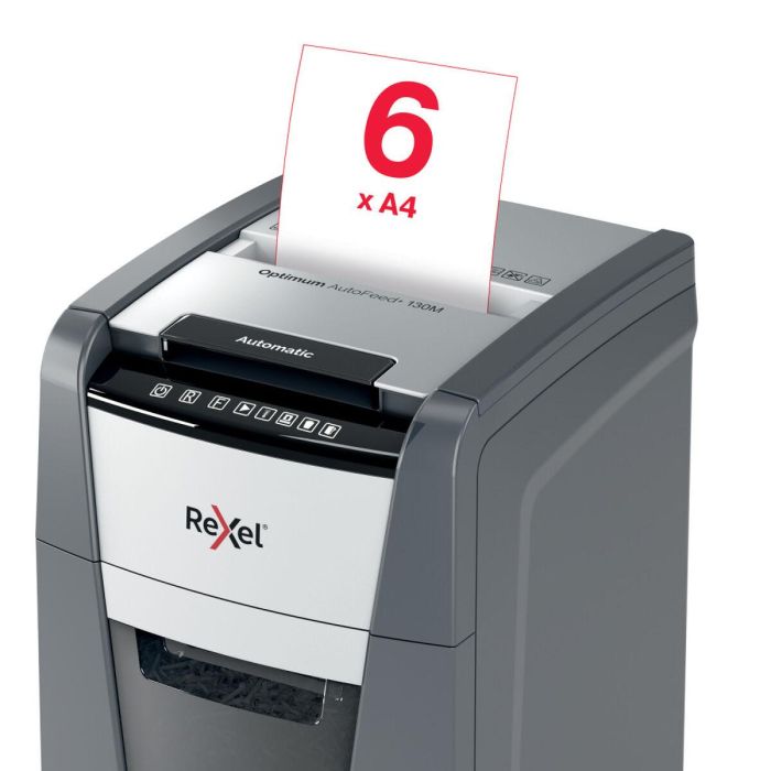 Trituradora de Papel Micro Corte Rexel AutoFeed+ 130M 130 hojas 6 Trituradora de Papel Micro Corte Rexel AutoFeed+ 130M 130 hojas 6