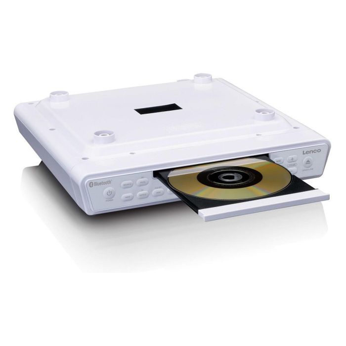 Lenco KCR-150 Radio montada en pared Bluetooth LCD Blanco 2 Lenco KCR-150 Radio montada en pared Bluetooth LCD Blanco 2