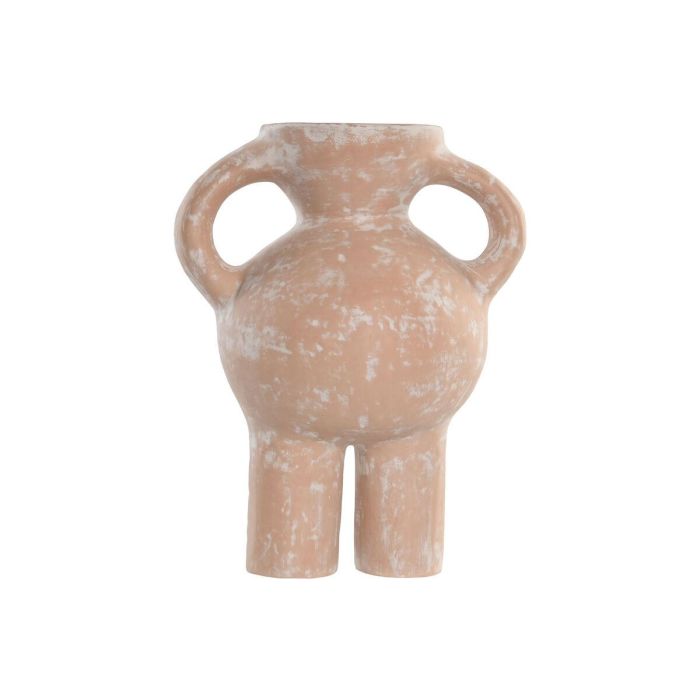 Jarrón Home ESPRIT Marrón claro Terracota Estilo artesanal 24 x 17 x 31 cm Jarrón Home ESPRIT Marrón claro Terracota Estilo artesanal 24 x 17 x 31 cm