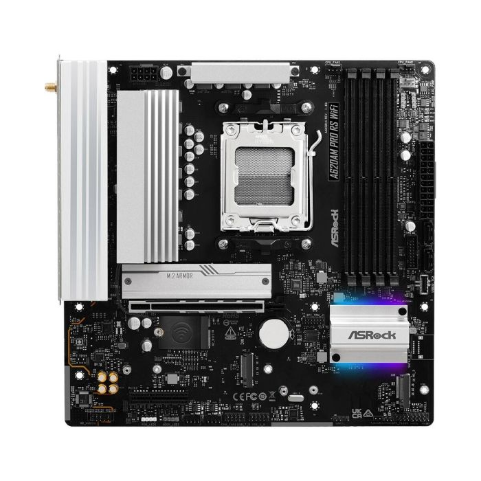 Placa Base ASRock A620AM PRO RS WiFi AMD AM5 AMD A620 1 Placa Base ASRock A620AM PRO RS WiFi AMD AM5 AMD A620 1