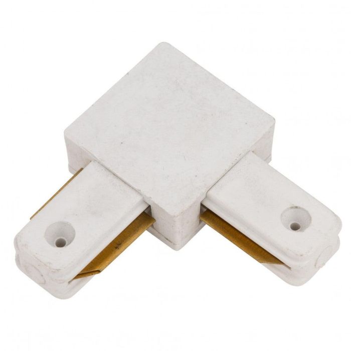 Conector 90 Grados para Carril Monofásico de Focos LED, Blanco - HO-PL218000A