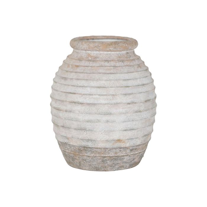 DKD Home Decor Jarrón Tradicional de Magnesia, Diseño Clásico para Decoración de Interiores, 59 cm Alto, Base 50x50 cm