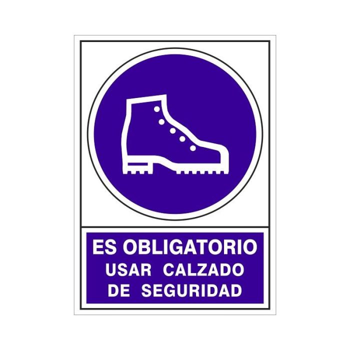 Señal 633 Plast.295X210''Obl.Calzado.Seg'' Es Obligatorio Usar Calzado De Seguridad Duver Señal 633 Plast.295X210''Obl.Calzado.Seg'' Es Obligatorio Usar Calzado De Seguridad Duver