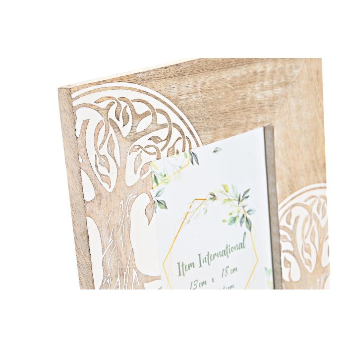 DKD Home Decor Marco de Fotos 13x18 cm Indio Hamsa Árbol de la Vida Decapé Madera Mango y Cristal Marrón Blanco 23x28x2 cm 1 DKD Home Decor Marco de Fotos 13x18 cm Indio Hamsa Árbol de la Vida Decapé Madera Mango y Cristal Marrón Blanco 23x28x2 cm 1