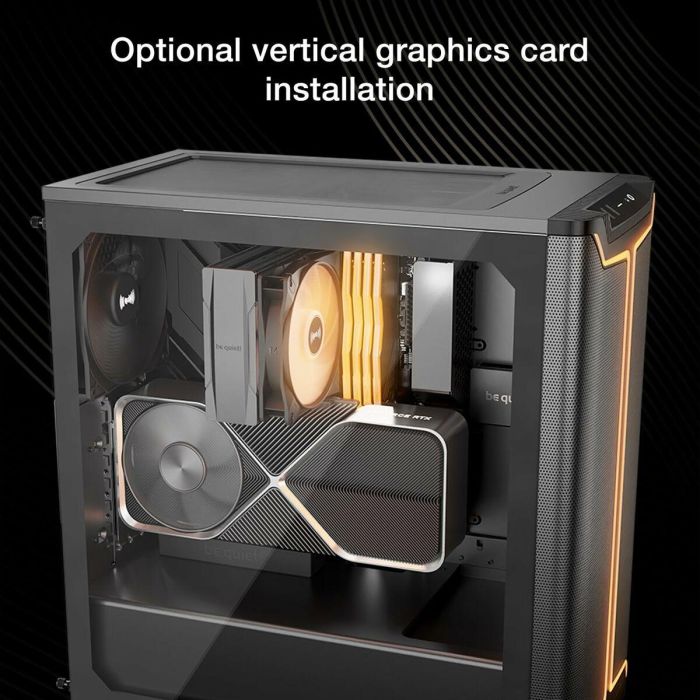 be quiet! Pure Base 501 DX Caja PC Midi Tower Negra con Ventana Lateral, Iluminación RGB, Compatible ATX, Filtro Antipolvo 7 be quiet! Pure Base 501 DX Caja PC Midi Tower Negra con Ventana Lateral, Iluminación RGB, Compatible ATX, Filtro Antipolvo 7