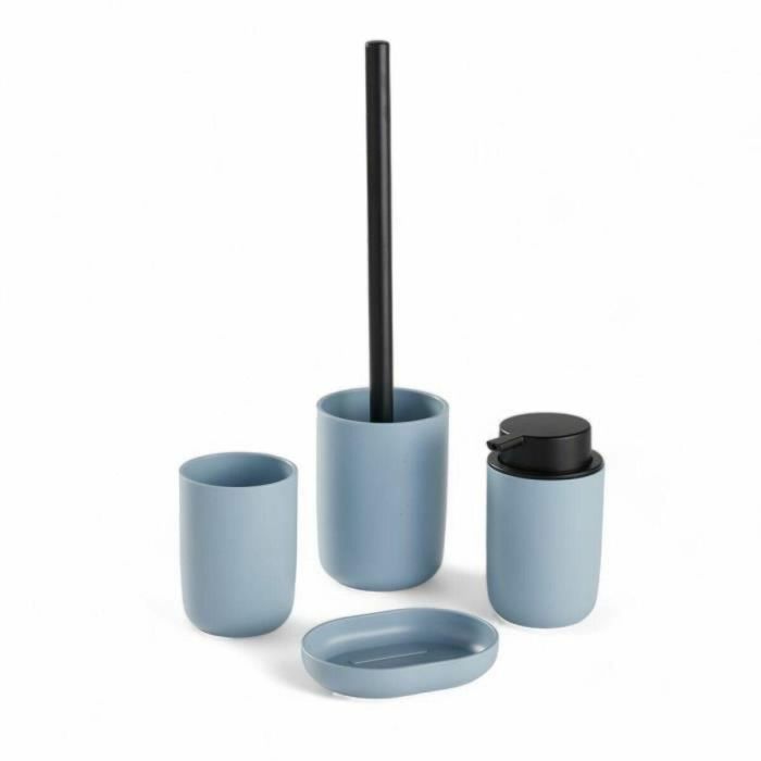 Today TOD3574641271343 - Juego de 4 accesorios de baño: vaso, dispensador de jabón, escobilla de baño - Azul 0 Today TOD3574641271343 - Juego de 4 accesorios de baño: vaso, dispensador de jabón, escobilla de baño - Azul 0
