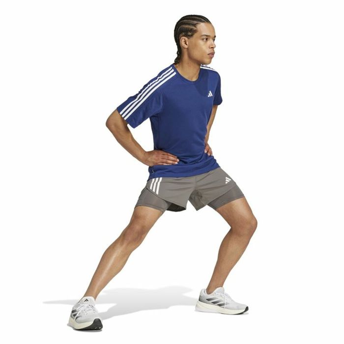 Pantalones Cortos Deportivos para Hombre Adidas Own The Run 3 Bandas 2In1 3 Pantalones Cortos Deportivos para Hombre Adidas Own The Run 3 Bandas 2In1 3