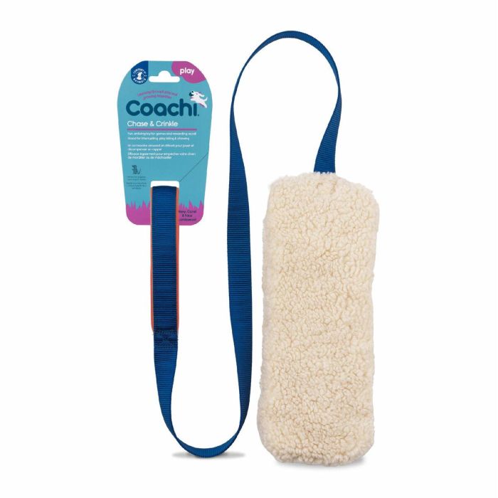 Juguete de adiestramiento Coachi CHASE & CRINKLE Azul 1