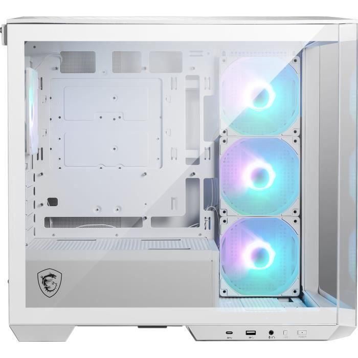 MSI MAG PANO M100R PZ Torre PC Blanco, Micro ATX, 7 Ventiladores, RGB, Ref. 306-7G24W21-809 2 MSI MAG PANO M100R PZ Torre PC Blanco, Micro ATX, 7 Ventiladores, RGB, Ref. 306-7G24W21-809 2
