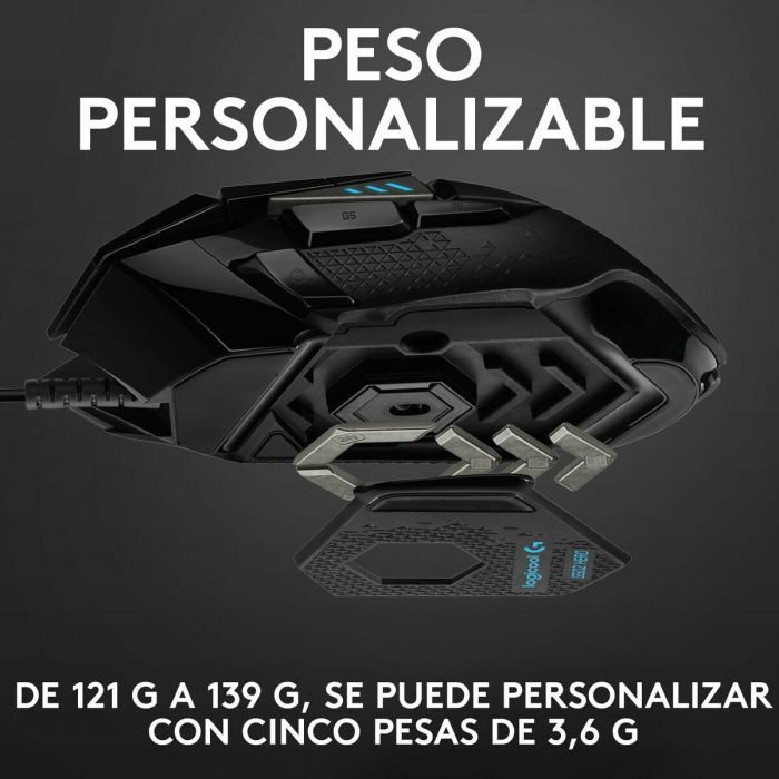 Ratón Logitech 910-005471 Negro 16000 dpi 25600 dpi 64 Ratón Logitech 910-005471 Negro 16000 dpi 25600 dpi 64
