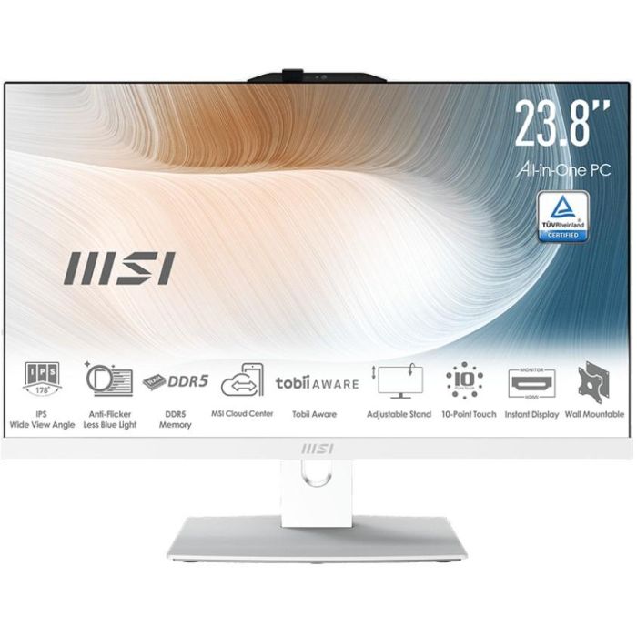 AIO MSI Modern AM242TP 1M-1207DE 23.8" i5-120U 16GB white 512GB W11P 0 AIO MSI Modern AM242TP 1M-1207DE 23.8" i5-120U 16GB white 512GB W11P 0