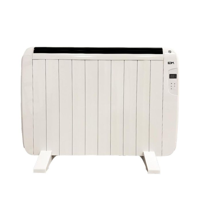 Edm Convector de Aire con WiFi 1500W, Smart, Control App (Tuya), Compatible con Google/Alexa, Display LED, Programable