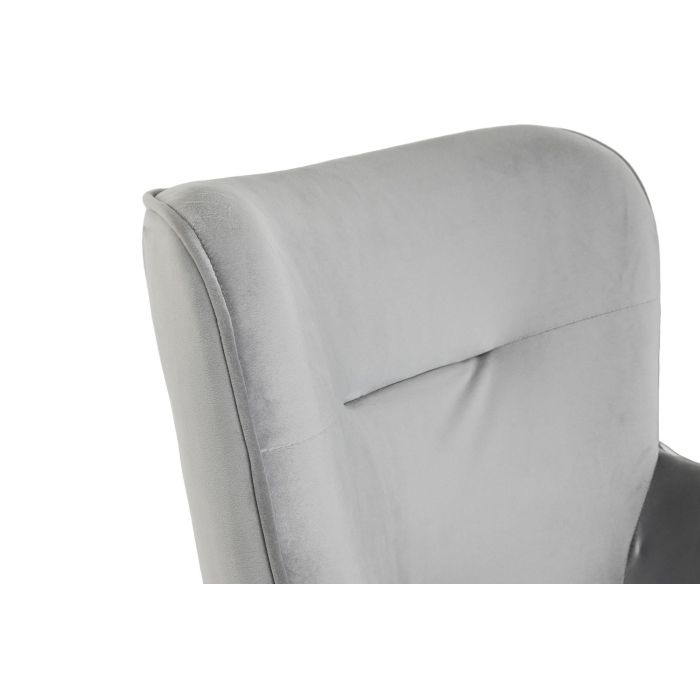 Butaca DKD Home Decor Gris Metal 67 x 81 x 87 cm 4