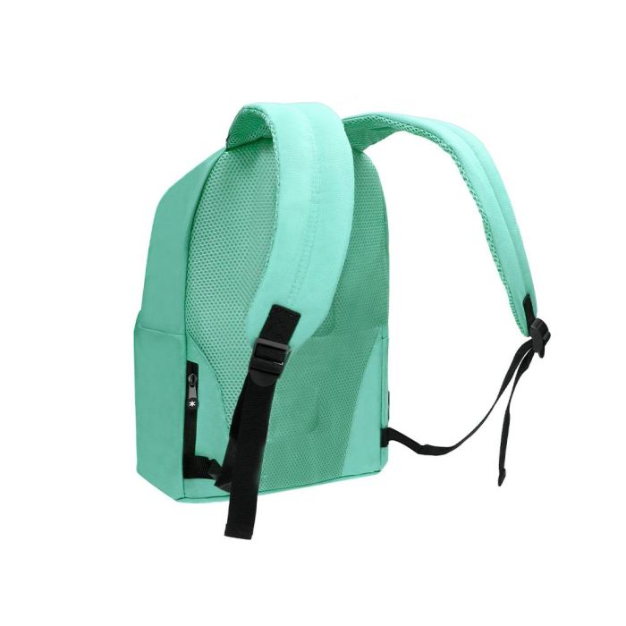 Cartera Antartik Mochila Con Asa Y Bolsillos Con Cremallera Color Verde Menta 310x160x410 mm 7