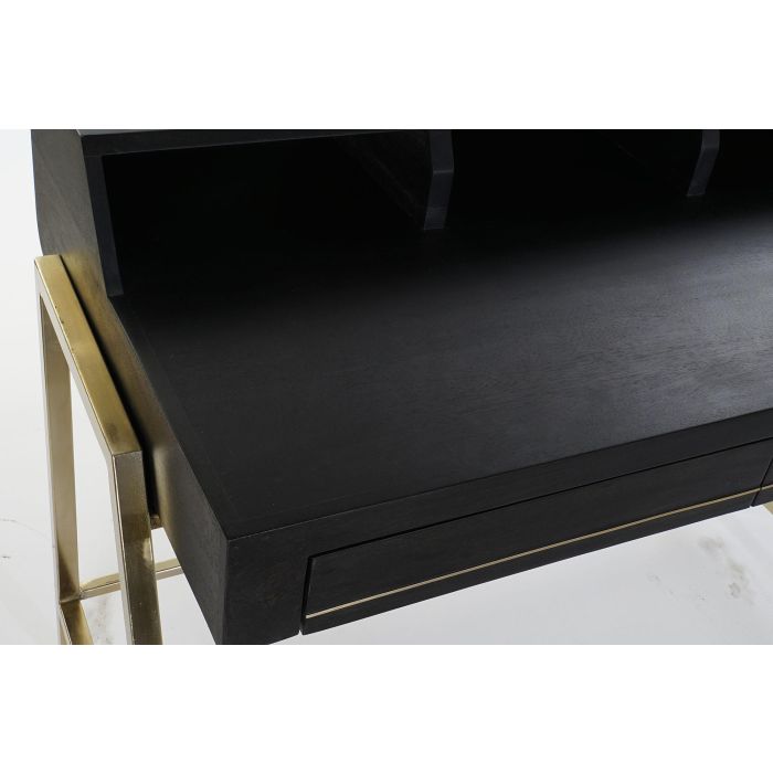 Escritorio Home Office DKD Home Decor Negro Dorado 70 x 93.5 x 119 cm 1 Escritorio Home Office DKD Home Decor Negro Dorado 70 x 93.5 x 119 cm 1