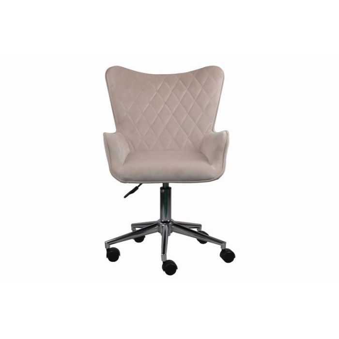 DKD Home Decor Silla Loft Crema Metal/Poliéster Plateado 56.5x80x52 cm 1 DKD Home Decor Silla Loft Crema Metal/Poliéster Plateado 56.5x80x52 cm 1