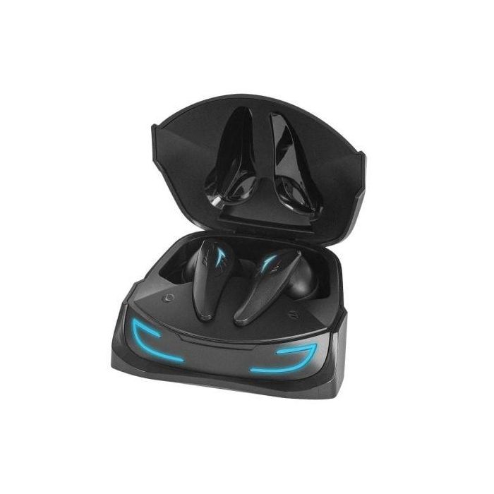 Mars Gaming MHI-Ultra Auriculares Inalámbricos TWS Bluetooth 5.3, ANC+ENC, Batería 24h, Carga Inalámbrica, RGB Flow, IPX4, Negros 2