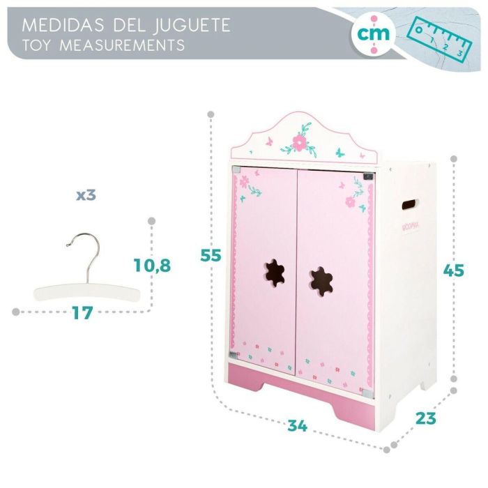 Armario Woomax Muñecas 34 x 55 x 23 cm 2