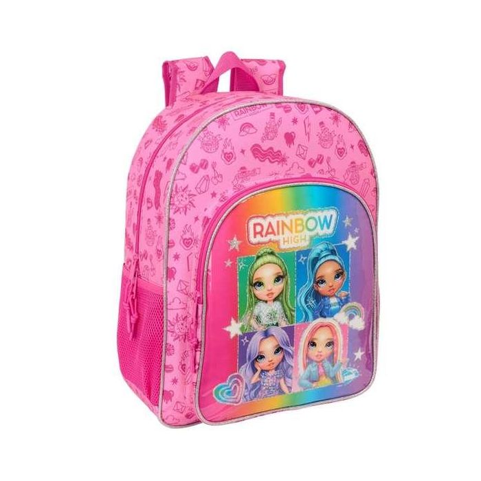 Safta Mochila Rainbow High "Shine" Adaptable a Carro 33x42x14cm 0 Safta Mochila Rainbow High "Shine" Adaptable a Carro 33x42x14cm 0