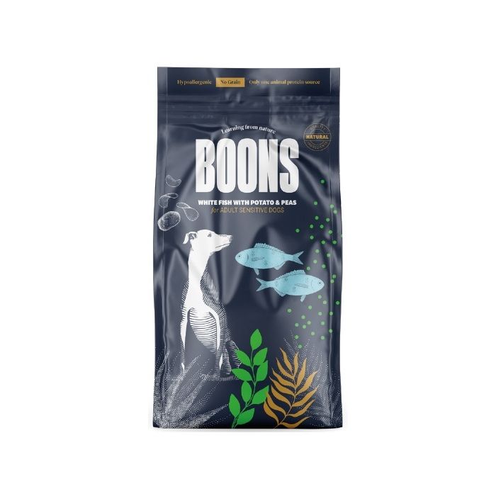 Boons No grain perros adulto sensible pescado blanco 10kg